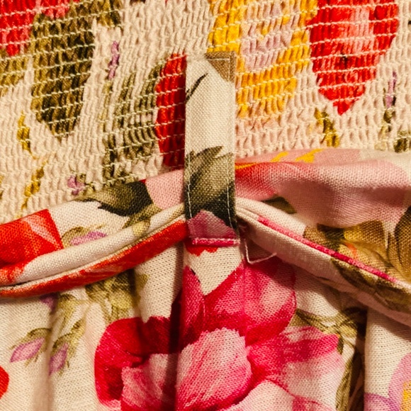 Venus Pink Floral Jumpsuit, Strapless sz 12 - Picture 3 of 10